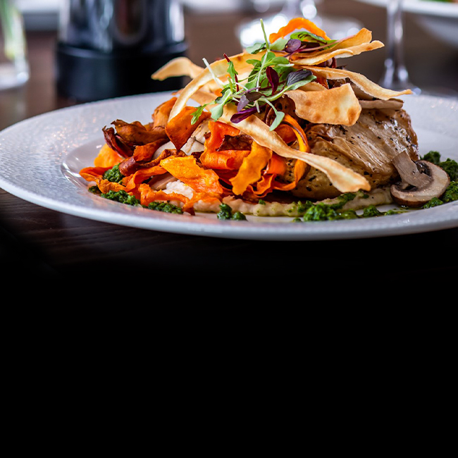 Vegan menu at The Red Lion