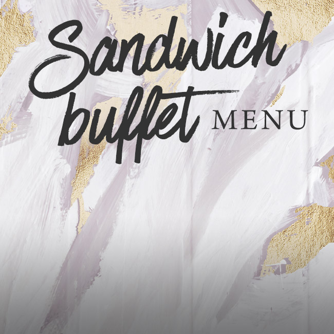 Sandwich buffet menu at The Red Lion